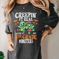 Creepin It Real Monster School 3rd Grade Teacher Halloween Women's Comfort Colors T-Shirt Pepper Creepin It Real Monster School 3rd Grade Teacher Halloween Women's Comfort Colors T-Shirt Pepper