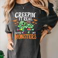 Creepin It Real Monster School Teacher Principal Halloween Women's Comfort Colors T-Shirt Pepper Creepin It Real Monster School Teacher Principal Halloween Women's Comfort Colors T-Shirt Pepper
