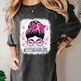 CTE Teacher In October We Wear Pink Breast Cancer Awareness Women's Comfort Colors T-Shirt Pepper CTE Teacher In October We Wear Pink Breast Cancer Awareness Women's Comfort Colors T-Shirt Pepper