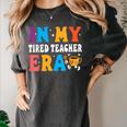 Cute Coffee Glass Face Happy Day In My Tired Teacher ERA For Men Women Women's Comfort Colors T-Shirt Pepper