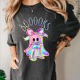 Cute Ghost Book Reading Halloween Teacher Top Girls Women Women's Comfort Colors T-Shirt Pepper