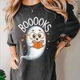 Cute Ghost Book Reading Halloween Teacher Women's Comfort Colors T-Shirt Pepper Cute Ghost Book Reading Halloween Teacher Women's Comfort Colors T-Shirt Pepper
