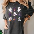 Cute Ghost Cat Playing Musical Halloween Music Teacher Women's Comfort Colors T-Shirt Pepper Cute Ghost Cat Playing Musical Halloween Music Teacher Women's Comfort Colors T-Shirt Pepper