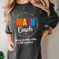 Cute Math Coach Teacher Mathematical Nerd School Women's Comfort Colors T-Shirt Pepper Cute Math Coach Teacher Mathematical Nerd School Women's Comfort Colors T-Shirt Pepper