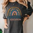 Cute Special Education Leopard Print SPED Teacher Idea Women's Comfort Colors T-Shirt Pepper