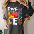 Cute Teach Love And Inspire Men Women Teacher Women's Comfort Colors T-Shirt Pepper Cute Teach Love And Inspire Men Women Teacher Women's Comfort Colors T-Shirt Pepper