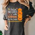 Cute Teacher Halloween For Women Men Teacher Pumpkin Women's Comfort Colors T-Shirt Pepper Cute Teacher Halloween For Women Men Teacher Pumpkin Women's Comfort Colors T-Shirt Pepper