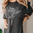 Dancing Turkey Happy Thanksgiving Day Ballet Dance Teacher Women's Comfort Colors T-Shirt Pepper