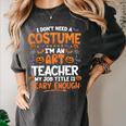 I Don't Need a Costume I'm An Art Teacher Retro Halloween Women's Comfort Colors T-Shirt Pepper