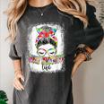 Early Head Start Life Messy Bun Back To School Teacher Women Women's Comfort Colors T-Shirt Pepper Early Head Start Life Messy Bun Back To School Teacher Women Women's Comfort Colors T-Shirt Pepper