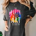 Earth Without Art Is Just Eh Painting Artist Pun Art Teacher Women's Comfort Colors T-Shirt Pepper Earth Without Art Is Just Eh Painting Artist Pun Art Teacher Women's Comfort Colors T-Shirt Pepper