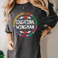 Educational Wingman Assistant Teaching a School Teacher Aide Women's Comfort Colors T-Shirt Pepper Educational Wingman Assistant Teaching a School Teacher Aide Women's Comfort Colors T-Shirt Pepper