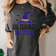 ESL Teacher Witch Halloween Matching Group Costume Women's Comfort Colors T-Shirt Pepper