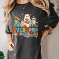 Everyone Communicates Differently Halloween SLP Sped Teacher Women's Comfort Colors T-Shirt Pepper Everyone Communicates Differently Halloween SLP Sped Teacher Women's Comfort Colors T-Shirt Pepper