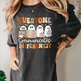 Everyone Communicates Differently Halloween Sped Teacher Women's Comfort Colors T-Shirt Pepper Everyone Communicates Differently Halloween Sped Teacher Women's Comfort Colors T-Shirt Pepper