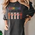 Everyone Is Welcome Here Idaho Teacher Women's Comfort Colors T-Shirt Pepper