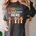 Everyone Is Welcome Here Shirt Teacher Women's Comfort Colors T-Shirt Pepper Everyone Is Welcome Here Shirt Teacher Women's Comfort Colors T-Shirt Pepper