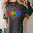 Exceptional Educator Squad Special Education Teacher Autism Women's Comfort Colors T-Shirt Pepper