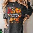 Lets Fall In Love With PE Teacher Thanksgiving Women's Comfort Colors T-Shirt Pepper Lets Fall In Love With PE Teacher Thanksgiving Women's Comfort Colors T-Shirt Pepper