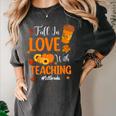 Fall In Love With Teaching 1st Grade Teacher Thanksgiving For Men Women Girls Kids Women's Comfort Colors T-Shirt Pepper