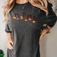 Fall Music Teacher Halloween Pumpkin Music Note Fall Teacher Women's Comfort Colors T-Shirt Pepper Fall Music Teacher Halloween Pumpkin Music Note Fall Teacher Women's Comfort Colors T-Shirt Pepper