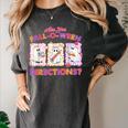 Are You Fall-O-Ween Directions Halloween Teacher Ghost Women's Comfort Colors T-Shirt Pepper