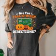 Are You Fall O Ween Directions Halloween Teacher Retro Women's Comfort Colors T-Shirt Pepper Are You Fall O Ween Directions Halloween Teacher Retro Women's Comfort Colors T-Shirt Pepper
