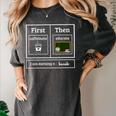 First Caffeinate Then Educate I Am Earning A Break Teacher Women's Comfort Colors T-Shirt Pepper