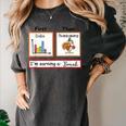 First Data Then Thanksgiving Im Earning A Break Sped Teacher Women's Comfort Colors T-Shirt Pepper