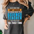 If At First You Don't Succeed Try Doing What Science Teacher Women's Comfort Colors T-Shirt Pepper If At First You Don't Succeed Try Doing What Science Teacher Women's Comfort Colors T-Shirt Pepper