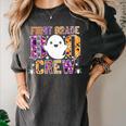 First Grade Boo Crew Teacher Student Halloween Costume Women's Comfort Colors T-Shirt Pepper First Grade Boo Crew Teacher Student Halloween Costume Women's Comfort Colors T-Shirt Pepper