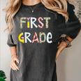 First Grade Dream Team Back To School 1st Grade Teacher Women's Comfort Colors T-Shirt Pepper First Grade Dream Team Back To School 1st Grade Teacher Women's Comfort Colors T-Shirt Pepper