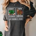 First Teach Then Thanksgiving I'm Earning A Break Teacher Women's Comfort Colors T-Shirt Pepper First Teach Then Thanksgiving I'm Earning A Break Teacher Women's Comfort Colors T-Shirt Pepper