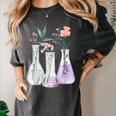Flowers Test Tube Chemistry Student Science Teacher Women Women's Comfort Colors T-Shirt Pepper Flowers Test Tube Chemistry Student Science Teacher Women Women's Comfort Colors T-Shirt Pepper