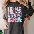 In My Fourth Grade Era Girl Back To School 4th Grade Teacher Women's Comfort Colors T-Shirt Pepper