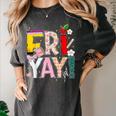 Fri-Yay Happy Friday Lovers Teacher Weekend Women Women's Comfort Colors T-Shirt Pepper Fri-Yay Happy Friday Lovers Teacher Weekend Women Women's Comfort Colors T-Shirt Pepper