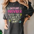 Full Heart Daycare Provider Nanny Au Pair Pre-K Teacher Women's Comfort Colors T-Shirt Pepper