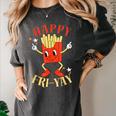 Fun Teacher Happy Fri Yay French Fries Friday Lovers Women's Comfort Colors T-Shirt Pepper Fun Teacher Happy Fri Yay French Fries Friday Lovers Women's Comfort Colors T-Shirt Pepper