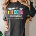 Fun University Of I'm Done Class Of 2025 Teacher Retirement Women's Comfort Colors T-Shirt Pepper Fun University Of I'm Done Class Of 2025 Teacher Retirement Women's Comfort Colors T-Shirt Pepper