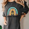 Future Teacher Cute Rainbow Leopard Teacher Outfit For Men Women Girls Kids Women's Comfort Colors T-Shirt Pepper Future Teacher Cute Rainbow Leopard Teacher Outfit For Men Women Girls Kids Women's Comfort Colors T-Shirt Pepper