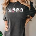 Ghost Science Teacher Chemistry Laboratory Halloween Women's Comfort Colors T-Shirt Pepper
