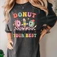 Groovy Donut Stress Just Do Your Best Testing Day Teachers Women's Comfort Colors T-Shirt Pepper Groovy Donut Stress Just Do Your Best Testing Day Teachers Women's Comfort Colors T-Shirt Pepper