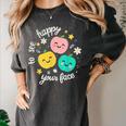 Groovy Happy To See Your Face Teacher School Appreciation Women's Comfort Colors T-Shirt Pepper Groovy Happy To See Your Face Teacher School Appreciation Women's Comfort Colors T-Shirt Pepper