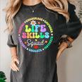 Groovy Life Skills Squad Teacher Special Ed SPED Team Crew Women's Comfort Colors T-Shirt Pepper