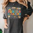 Groovy Play Is Learning Kindergarten Teacher Appreciation Women's Comfort Colors T-Shirt Pepper Groovy Play Is Learning Kindergarten Teacher Appreciation Women's Comfort Colors T-Shirt Pepper