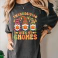 Groovy Thanksgiving With My Gnomie Women Teacher Fall Gnome Women's Comfort Colors T-Shirt Pepper Groovy Thanksgiving With My Gnomie Women Teacher Fall Gnome Women's Comfort Colors T-Shirt Pepper