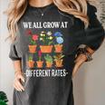 We All Grow At Different Rates Back To School Teacher Women's Comfort Colors T-Shirt Pepper