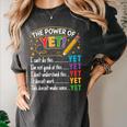 Growth Mindset Teacher Power Of Yet Inspirational Women's Comfort Colors T-Shirt Pepper