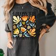 Growth Not Perfection Abstract Florals SPED Teacher Women's Comfort Colors T-Shirt Pepper Growth Not Perfection Abstract Florals SPED Teacher Women's Comfort Colors T-Shirt Pepper