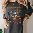 Halloween Alphabet ABCs Learning Kindergarten Teacher Women's Comfort Colors T-Shirt Pepper